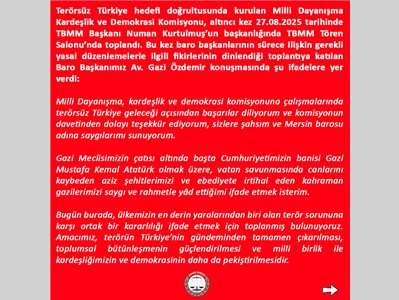 ÖZDEMİR: "HEDEFİMİZ AYRIŞMA DEĞİL, BÜTÜNLEŞMEDİR"