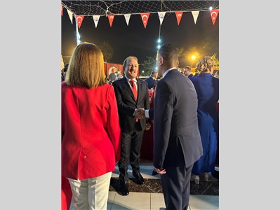 BAŞKANIMIZ, MERSİN VALİLİĞİ’NİN DÜZENLEDİĞİ CUMHURİYET RESEPSİYONU’NA KATILDI