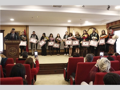 32 STAJYER AVUKATIMIZ CÜBBE GİYDİ