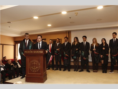 32 STAJYER AVUKATIMIZ CÜBBE GİYDİ