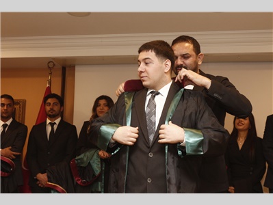 32 STAJYER AVUKATIMIZ CÜBBE GİYDİ