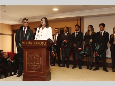 32 STAJYER AVUKATIMIZ CÜBBE GİYDİ