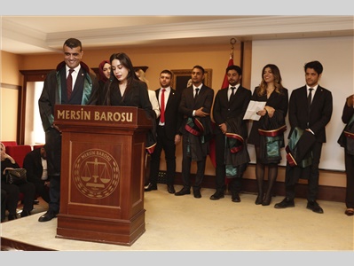 32 STAJYER AVUKATIMIZ CÜBBE GİYDİ