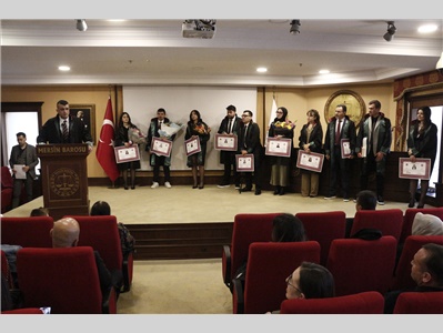 22 STAJYER AVUKATIMIZ CÜBBE GİYDİ