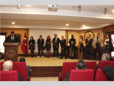 22 STAJYER AVUKATIMIZ CÜBBE GİYDİ