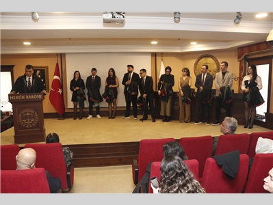 22 STAJYER AVUKATIMIZ CÜBBE GİYDİ