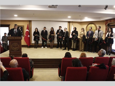 22 STAJYER AVUKATIMIZ CÜBBE GİYDİ
