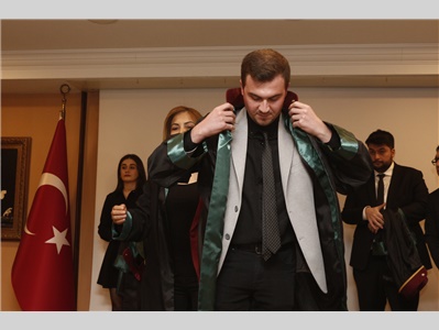 22 STAJYER AVUKATIMIZ CÜBBE GİYDİ