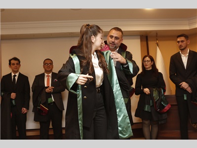 22 STAJYER AVUKATIMIZ CÜBBE GİYDİ