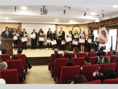 22 STAJYER AVUKATIMIZ CÜBBE GİYDİ