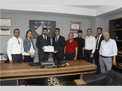 MESLEKTAŞIMIZIN OFİS AÇILIŞINA KATILDIK