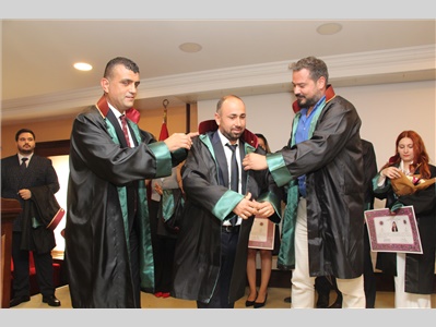 18 STAJYER AVUKATIMIZ, AVUKATLIK RUHSATNAMELERİNİ ALDI