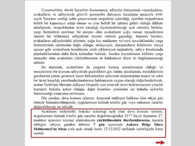 AVUKATLARA ÜCRETSİZ OTOPARK TAHSİSİNE İLİŞKİN DETAYLI AÇIKLAMA