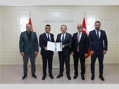 BARO YÖNETİMİMİZDEN, MERSİN VALİSİ SAYIN ALİ HAMZA PEHLİVAN'A ZİYARET