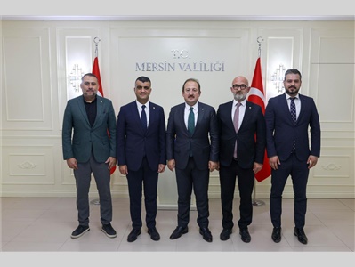 BARO YÖNETİMİMİZDEN, MERSİN VALİSİ SAYIN ALİ HAMZA PEHLİVAN'A ZİYARET