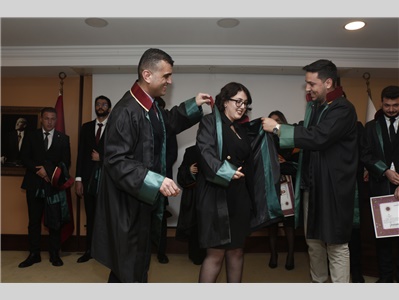 16 STAJYER AVUKATIMIZ CÜBBE GİYDİ