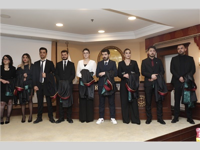 16 STAJYER AVUKATIMIZ CÜBBE GİYDİ