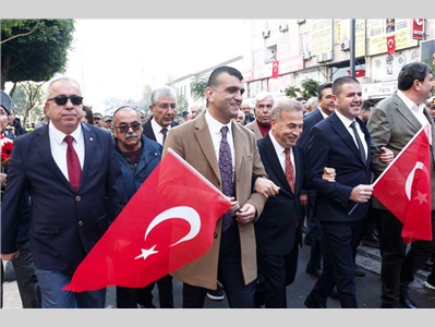 MERSİNİMİZİN KURTULUŞ GÜNÜNÜ TÖRENLE KUTLADIK