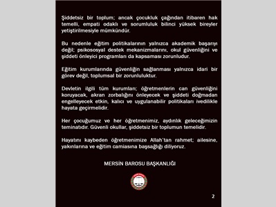 ŞİDDETE KARŞI SESSİZ KALMIYORUZ !