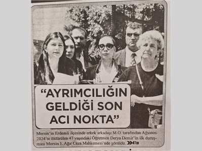 Katledilen Derya Öğretmen için adalet çağrısı