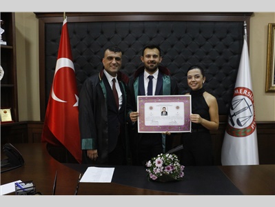 21 STAJYER AVUKATIMIZ CÜBBE GİYDİ