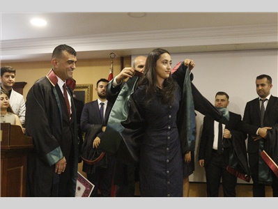 21 STAJYER AVUKATIMIZ CÜBBE GİYDİ