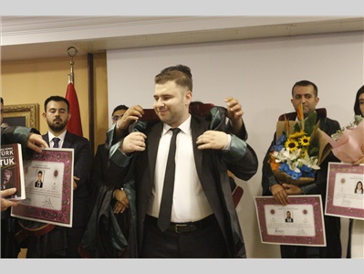 21 STAJYER AVUKATIMIZ CÜBBE GİYDİ