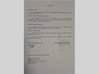 ÖZGE MİMARLIK OFİSİ İLE İNDİRİM PROTOKOLÜ İMZALANDI