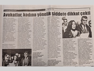 Kadına Yönelik Şiddete Karşı Uluslararası Mücadele Günü Basın Açıklaması