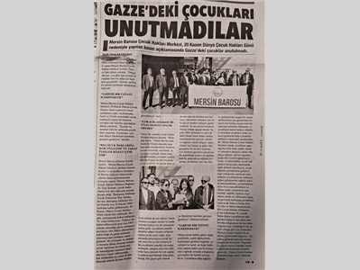 20 Kasım Dünya Çocuk Hakları Günü Basın Açıklaması