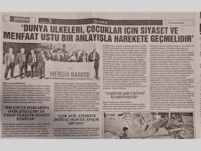 20 Kasım Dünya Çocuk Hakları Günü Basın Açıklaması