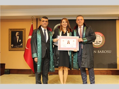 13 STAJYER AVUKATIMIZ, AVUKATLIK RUHSATNAMESİNİ ALDI