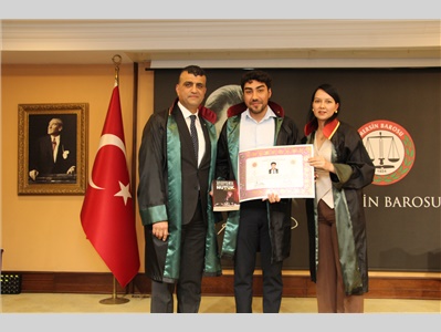 13 STAJYER AVUKATIMIZ, AVUKATLIK RUHSATNAMESİNİ ALDI