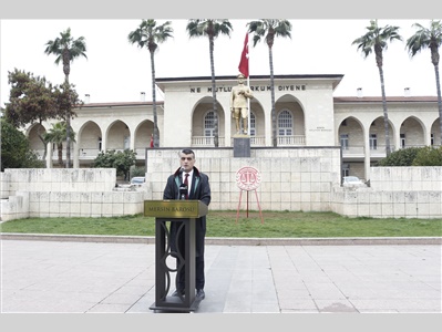 MERSİN BAROSU , 5 NİSAN AVUKATLAR GÜNÜ NEDENİYLE TÖREN DÜZENLEDİ
