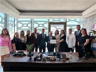 MESLEKTAŞIMIZIN OFİS AÇILIŞINA KATILDIK