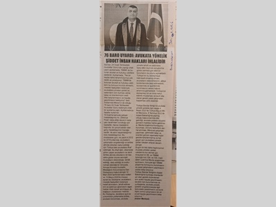 Tehliekdeki Avukatlar Günü Açıklaması