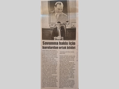 Barolar ortak açıklama yaptı: "Savunma hakkına dokunulmamalı"