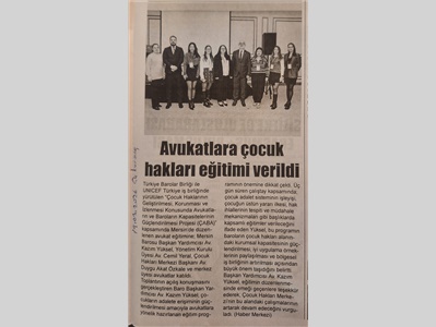 Çocuk Hakları Merkezimiz, ÇABA Avukat Eğitimine katıldı