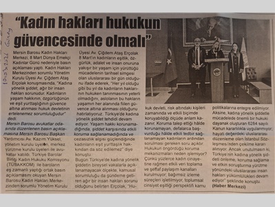 8 Mart Dünya Emekçi Kadınlar Günü basın açıklaması
