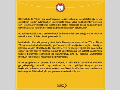 BAROLAR ORTAK AÇIKLAMA YAPTI