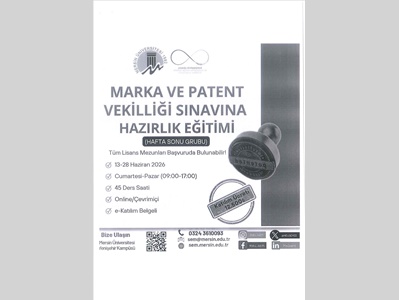 MARKA VE PATENT VEKİLLİĞİ SINAVINA HAZIRLIK EĞİTİMİ