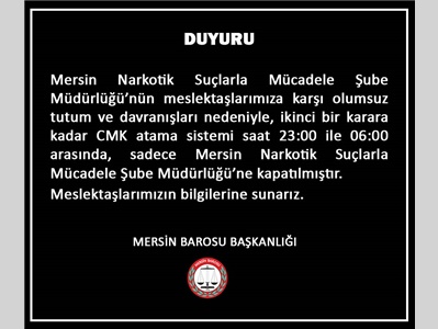 CMK ATAMA SİSTEMİ GÖREVLENDİRİLMESİ DUYURUSU