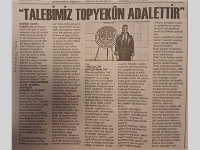 MERSİN BAROSU 2024-2025 ADLİ YIL AÇILIŞ TÖRENİ DÜZENLEDİ