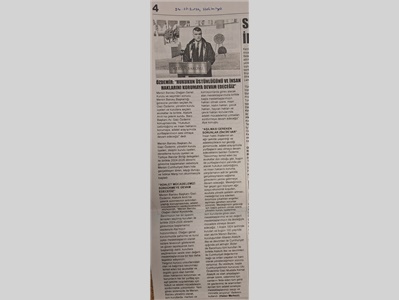 Mazbata sonrası çelenk sunma töreni yapıldı