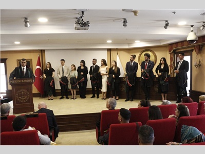 STAJYER AVUKATLARIMIZ CÜBBE GİYDİ