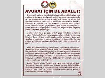 TBB VE BAROLAR ORTAK AÇIKLAMA YAPTI