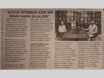 4 Mart Cinsel İstismarla Mücadele Günü basın açıklaması
