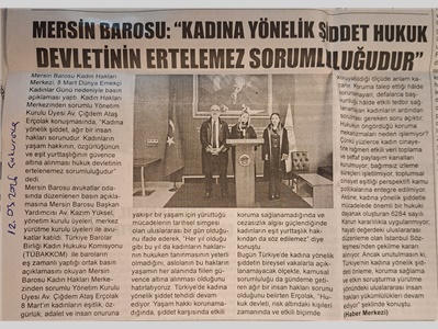 8 Mart Dünya Emekçi Kadınlar Günü basın açıklaması