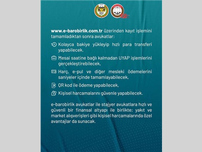 TBB E-BAROBİRLİK UYGULAMASI FAALİYE GEÇMİŞTİR