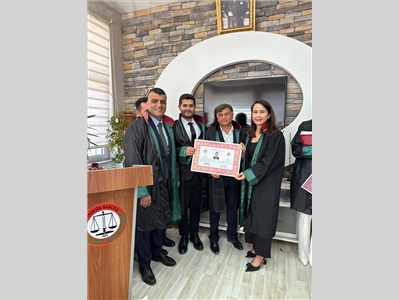 5 STAJYER AVUKATIMIZ CÜBBE GİYDİ